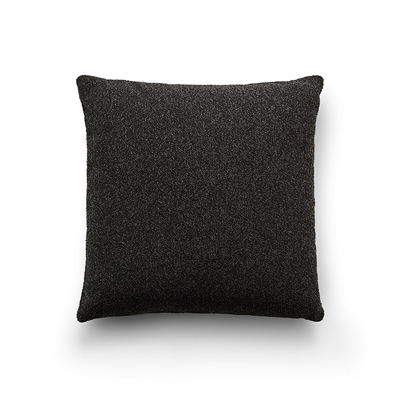 striking deep obsidian black cushion