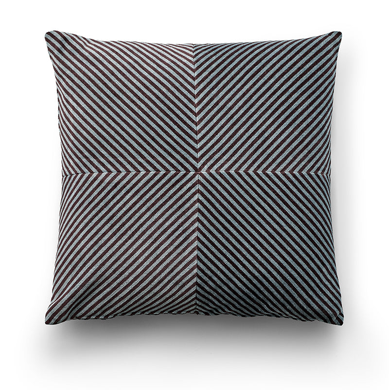 Fern 50x50 cm cushion in burgundy and blue