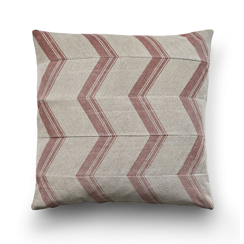 Blaze beige and rose cushion