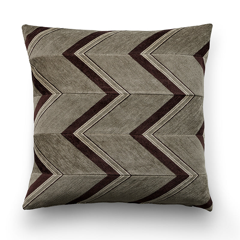 Blaze brown and beige cushion
