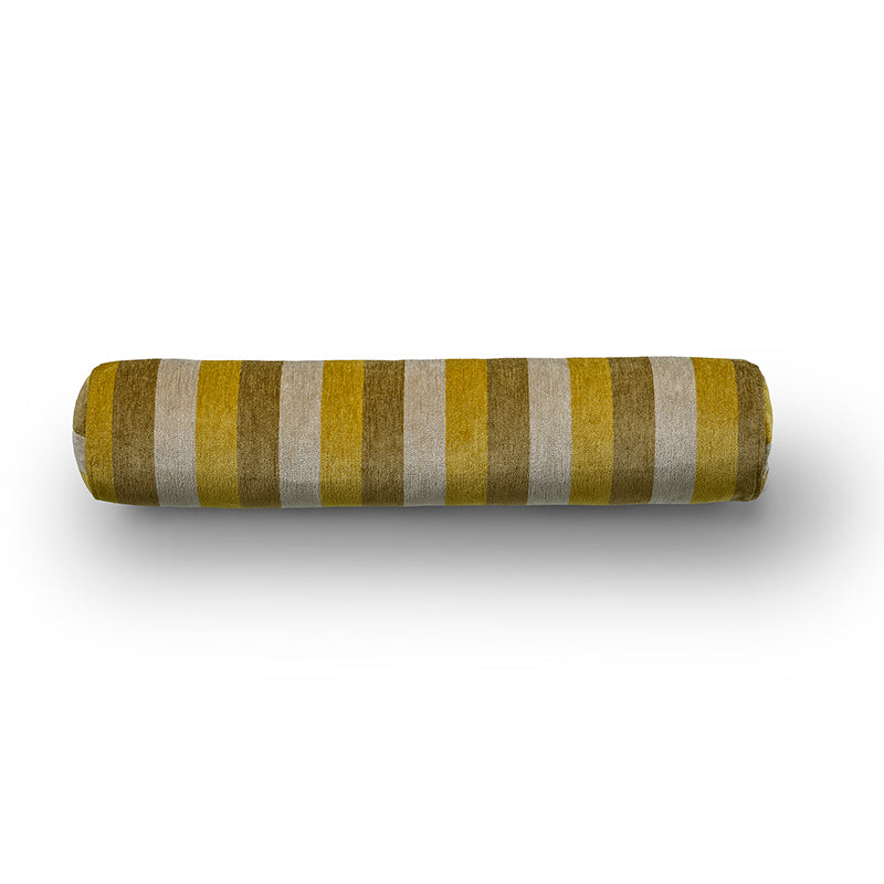 Ember cylindrical cushion in yellow